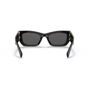 Miu Miu Sunglasses MU 09WS 1ABS0 Black Gold Dark Grey Lens Women Authentic Miu Miu | Accessories | Miu Miu Sunglasses Mu 9ws Abs0 Black  main image 3